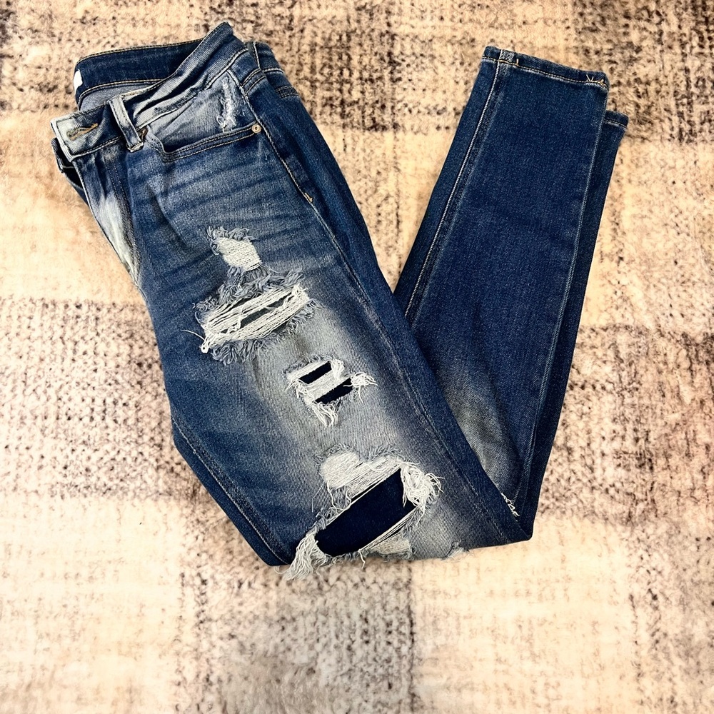 Kancan Distressed Blue Jeans